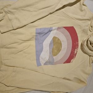 Billabong Cream Hoodie with Red and Gold Graphic